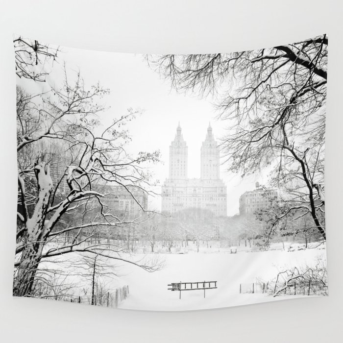 700x700 Winter - Central Park Drawing