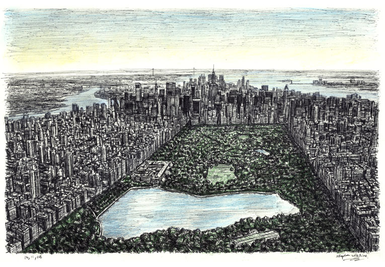 765x530 Central Park, New York - Central Park Drawing