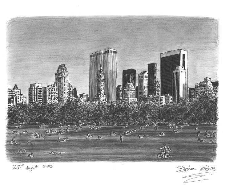 731x600 Central Park - Central Park Drawing