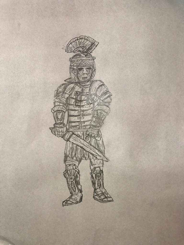 768x1024 Centurion Drawing - Centurion Drawing