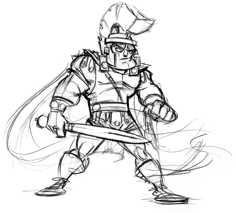 794x716 Forrest Card Centurion The Drawing Club - Centurion Drawing