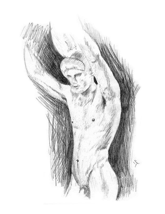 695x900 Centurion Drawing - Centurion Drawing