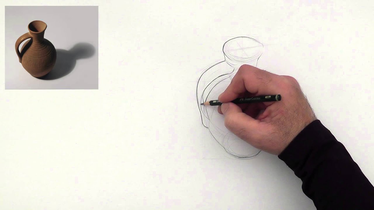 1280x720 drawing a ceramic pitcher - Ceramic Drawing