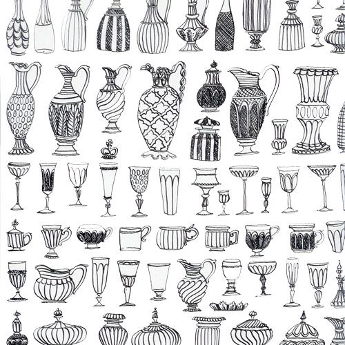 500x500 Vase - Ceramic Drawing