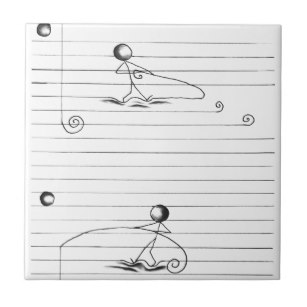 307x307 line drawings decorative ceramic tiles zazzle - Ceramic Tile Drawing