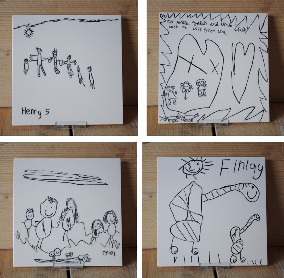 990x967 live, love and create ceramics and crafts signature plates - Ceramic Tile Drawing