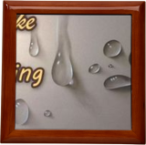 160x159 realistic painting of water drops hyperrealistic drawing - Ceramic Tile Drawing