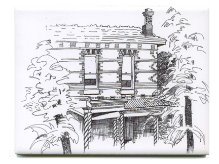 432x324 ceramic tile drawing house - Ceramic Tile Drawing