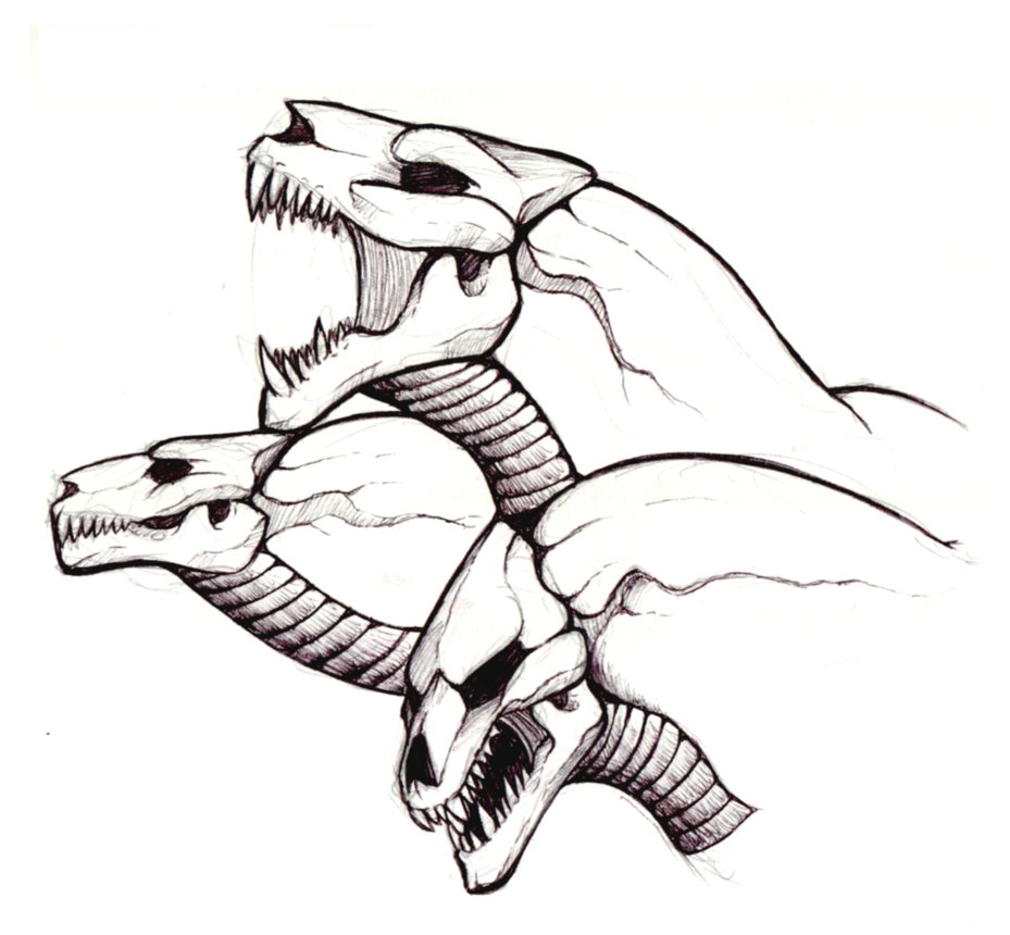 929x860 Cerberus Art Drawing Drawing Skill - Cerberus Drawing