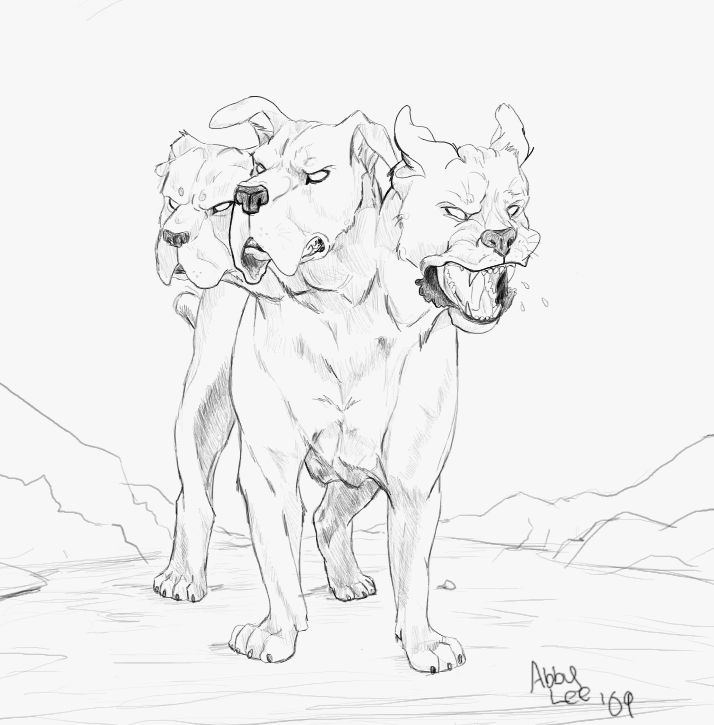 714x725 Cerberus Drawing Lion For Free Download - Cerberus Drawing