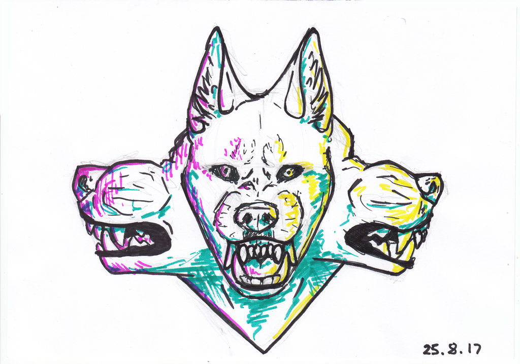 1024x718 Cerberus Drawing - Cerberus Drawing