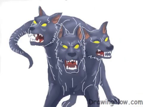 480x360 How To Draw Cerberus - Cerberus Drawing