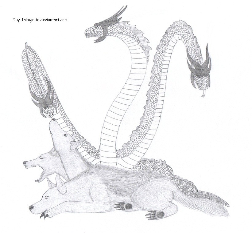 821x757 Tobias Kilian - Cerberus Drawing