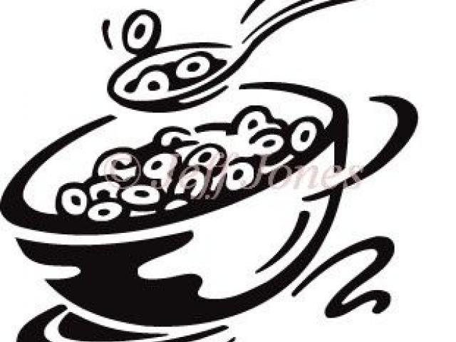640x480 Cereal Bowl Clipart - Cereal Bowl Drawing