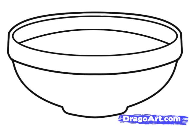 631x422 Cartoon Cereal Bowl Group With Items - Cereal Bowl Drawing