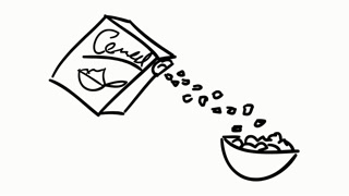 320x180 fitness cereal food line drawing illustration animation - Cereal Drawing