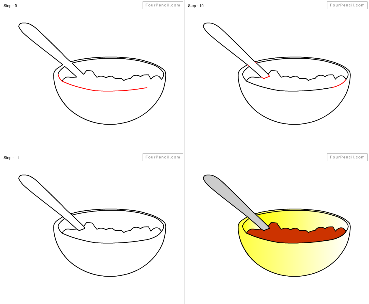 1250x1032 how to draw cereal for kids step - Cereal Drawing