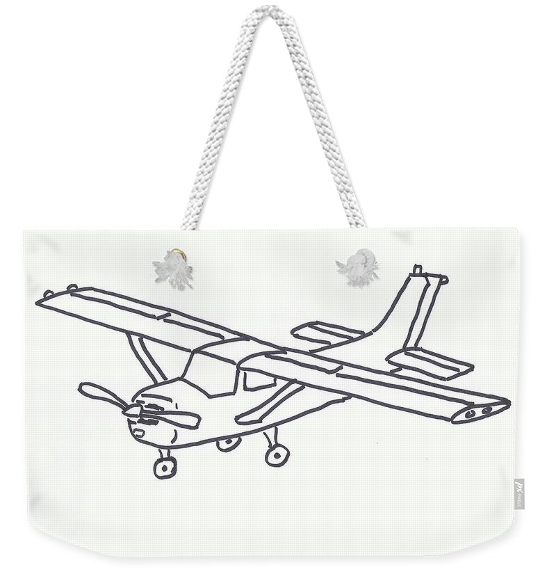 800x845 cessna outline weekender tote bag for sale - Cessna 172 Drawing