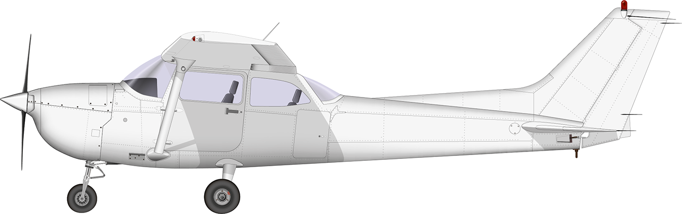 Cessna 172 Drawing at PaintingValley.com | Explore collection of Cessna ...