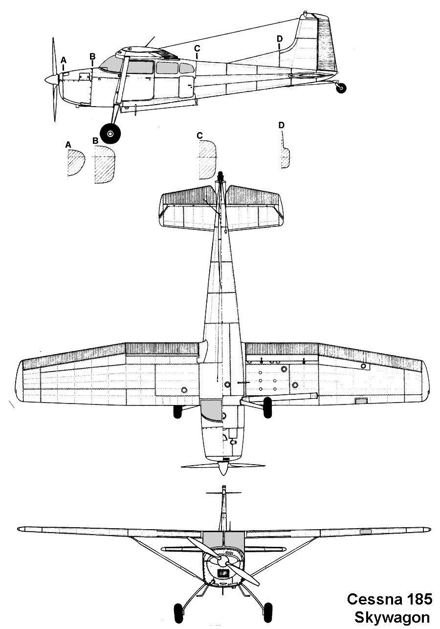 900x1286 cessna blue prints again treeview - Cessna 172 Drawing