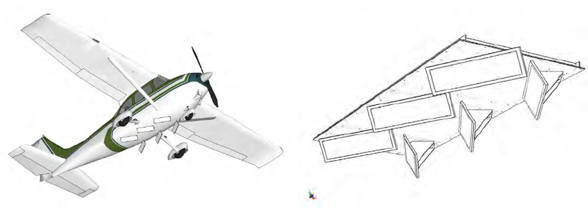850x303 figure - Cessna 172 Drawing