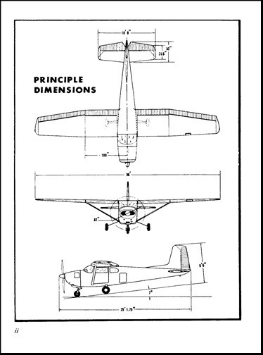 Cessna 182 чертеж