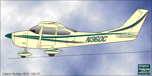 600x300 scheme designers - Cessna 182 Drawing