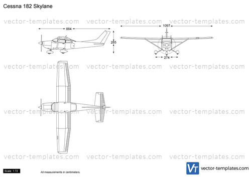 Cessna 182 чертеж