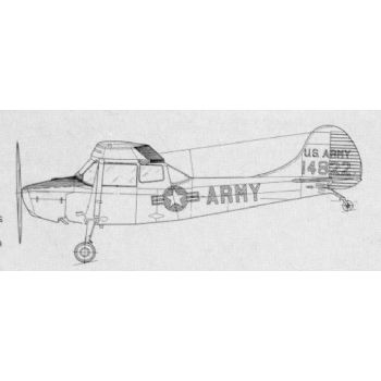 350x350 cessna bird dog line drawing - Cessna Drawing