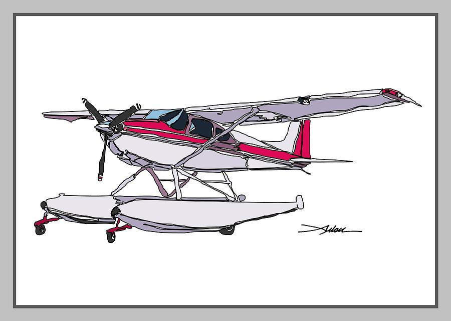 900x642 cessna amphib drawing - Cessna Drawing
