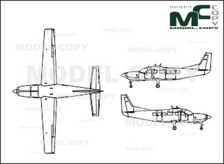 886x649 cessna caravan i - Cessna Drawing