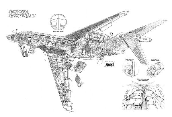 Cessna 172 Cutaway Drawing Sketch Coloring Page