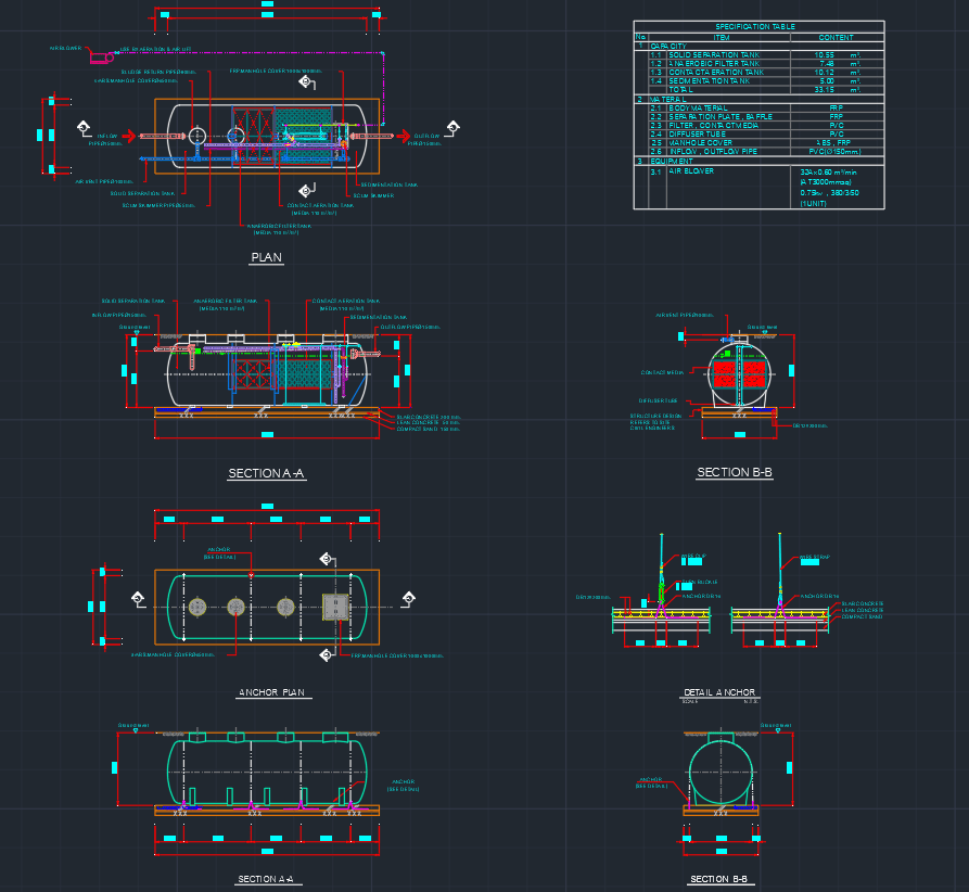 893x822 Septic Tank - Cesspool Drawing