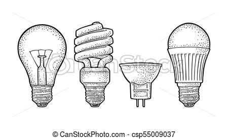 450x276 evolution type electric l incandescent bulb, halogen, cfl - Cfl Drawing