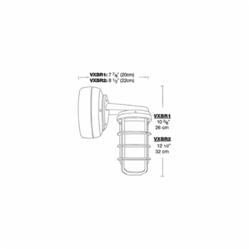 500x500 rab lighting rab vx series outdoor vaporproof light - Cfl Drawing