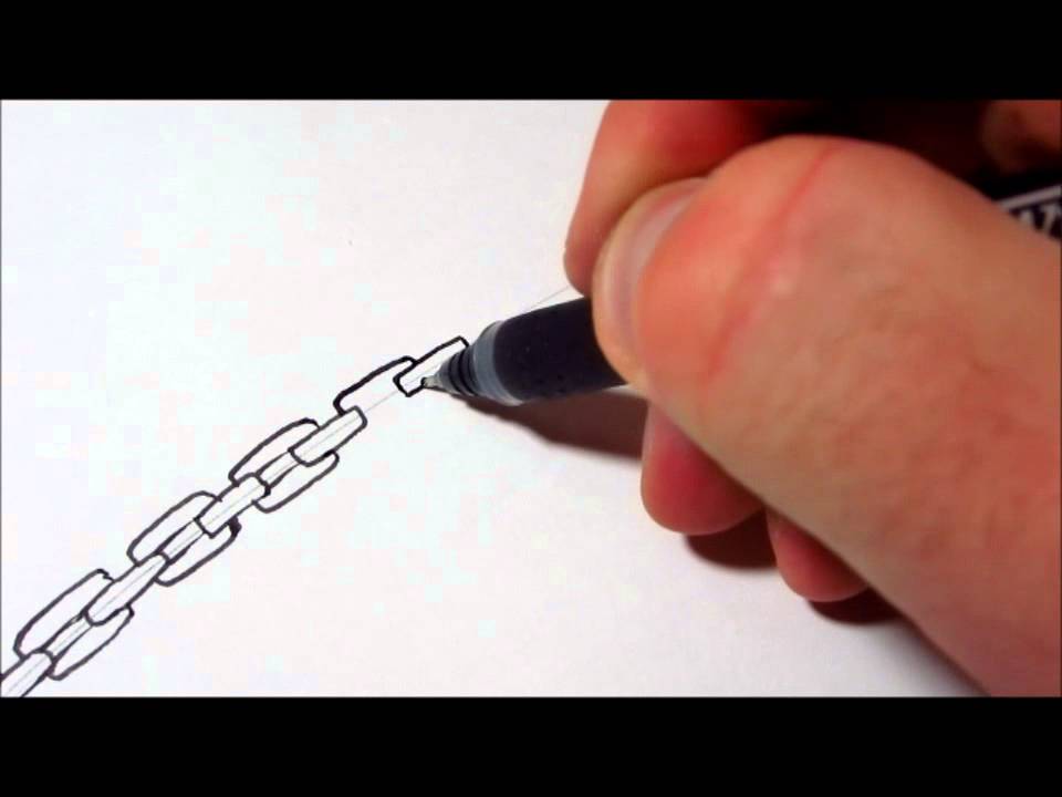 960x720 How To Draw Chains - Chain Drawing
