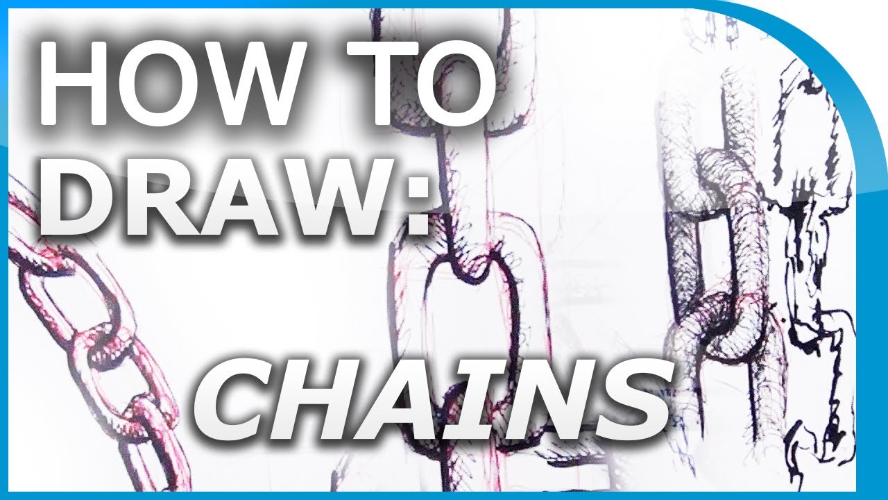 1280x720 How To Draw Chains Chain Links - Chain Drawing