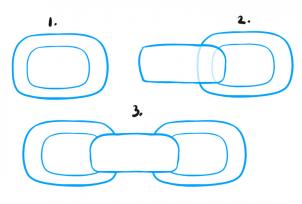 302x204 How To Draw A Chain, Step - Chain Drawing
