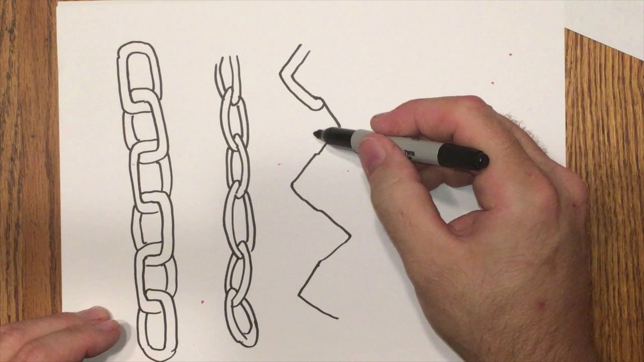 1280x720 How To Draw Chain - Chain Drawing