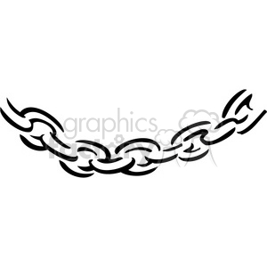 300x300 Black And White Chain Drawing Clipart Royalty Free Clipart - Chain Drawing