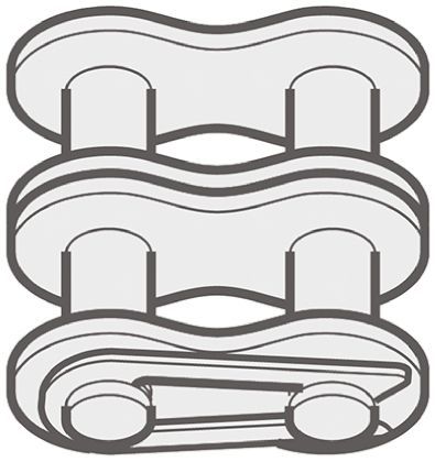 395x420 Renold Renold Steel Roller Chain Link, Chain Type - Chain Link Drawing