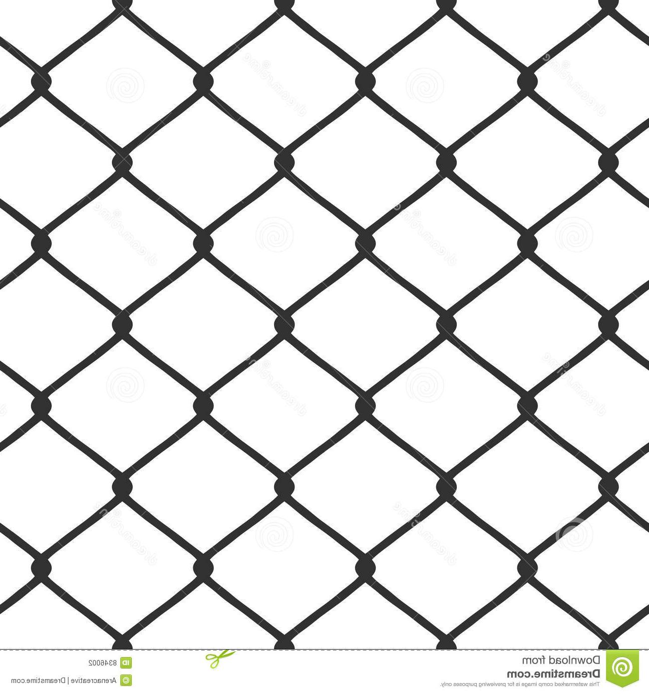 1300x1390 Hd Chain Link Fence Vector Drawing - Chain Link Drawing