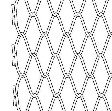 392x390 Chain Link Conveyor Belt - Chain Link Drawing