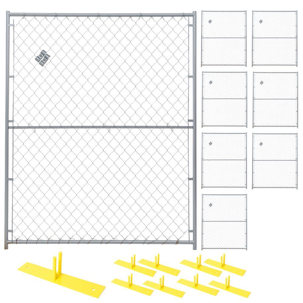 1000x1000 Perimeter Patrol Ft X Ft Panel Powder Coated Chain Link - Chain Link Fence Drawing