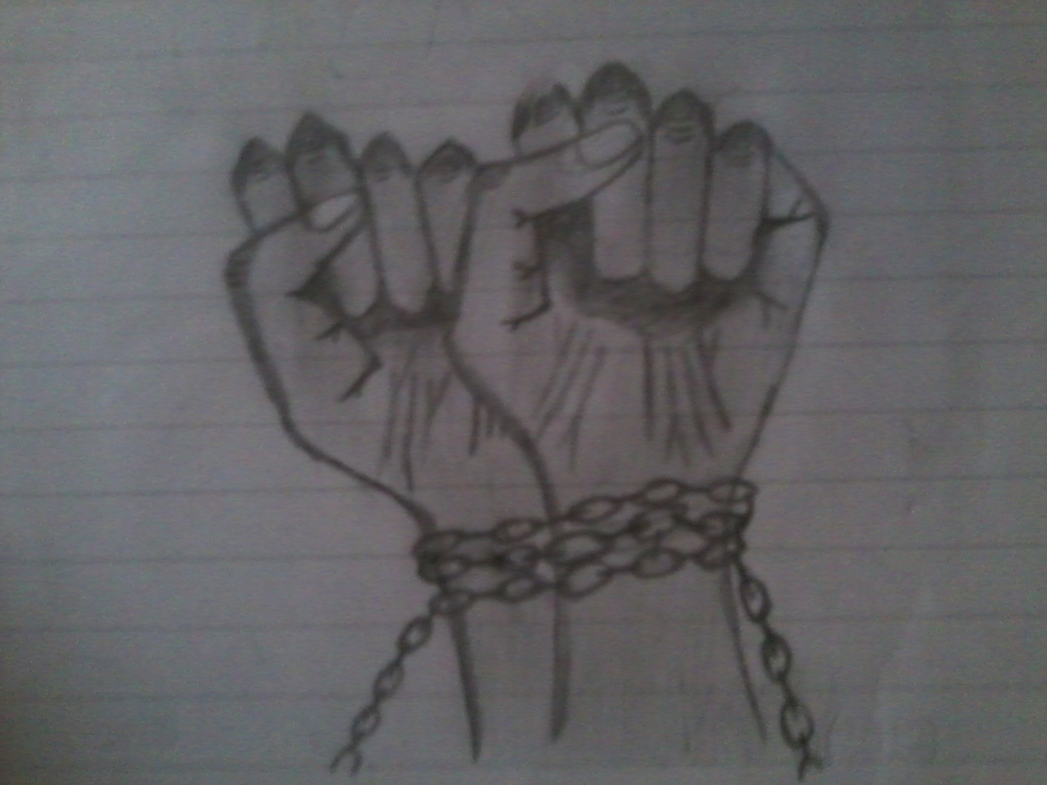 2048x1536 Chained Up Drawing - Chained Heart Drawing