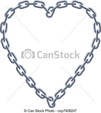 420x470 Collection Of Free Chaining Clipart Heart Download On Ui Ex - Chained Heart Drawing