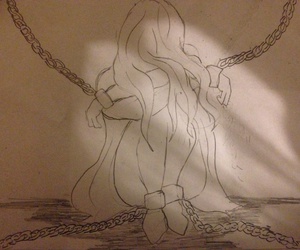 300x250 Images About Art On We Heart It See More About Drawing, Art - Chained Heart Drawing