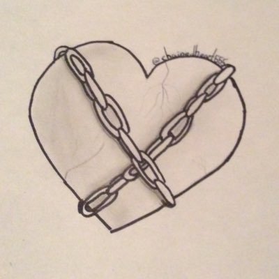 400x400 Chained Heart - Chained Heart Drawing