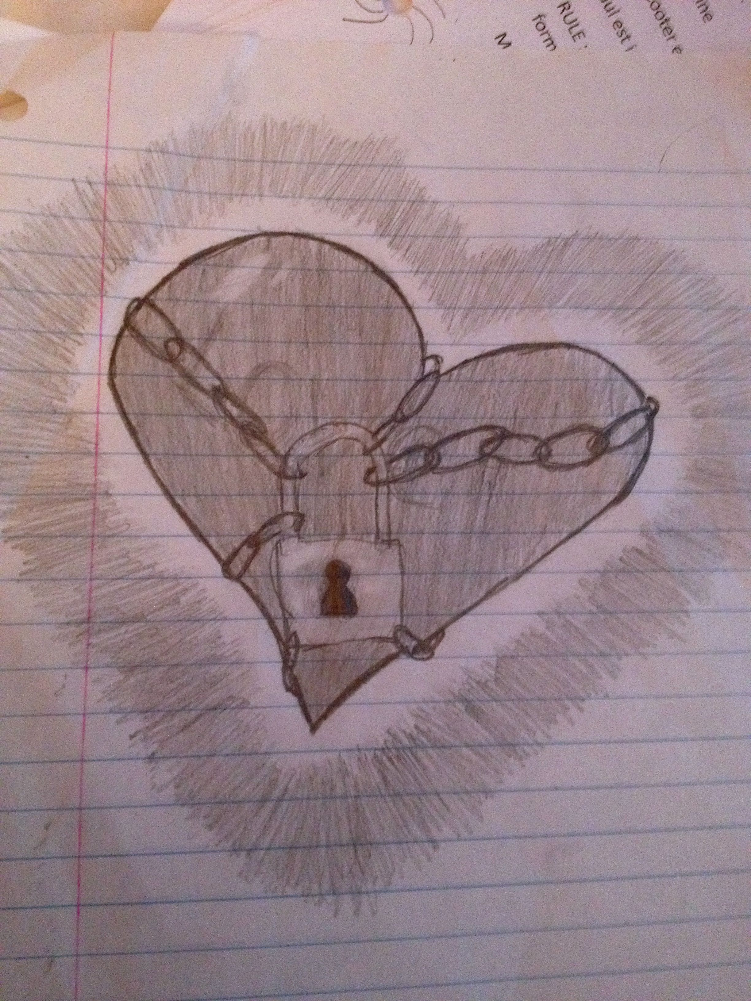 2448x3264 Chained Up Heart Drawing Crazy Beautiful Drawings - Chained Heart Drawing