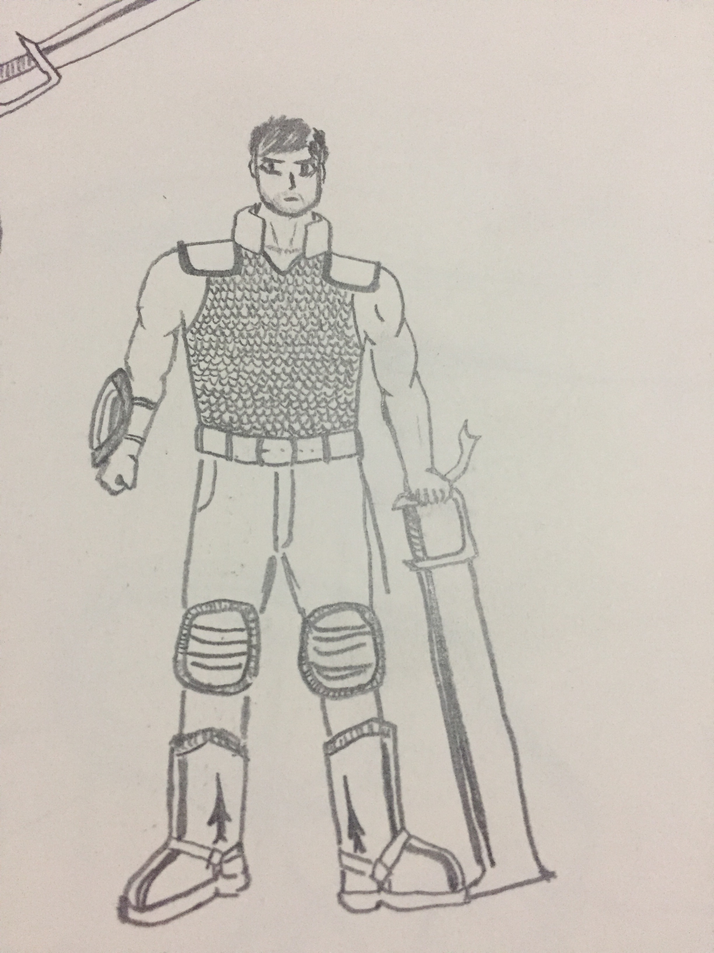 2448x3264 Character Design Research - Chainmail Drawing